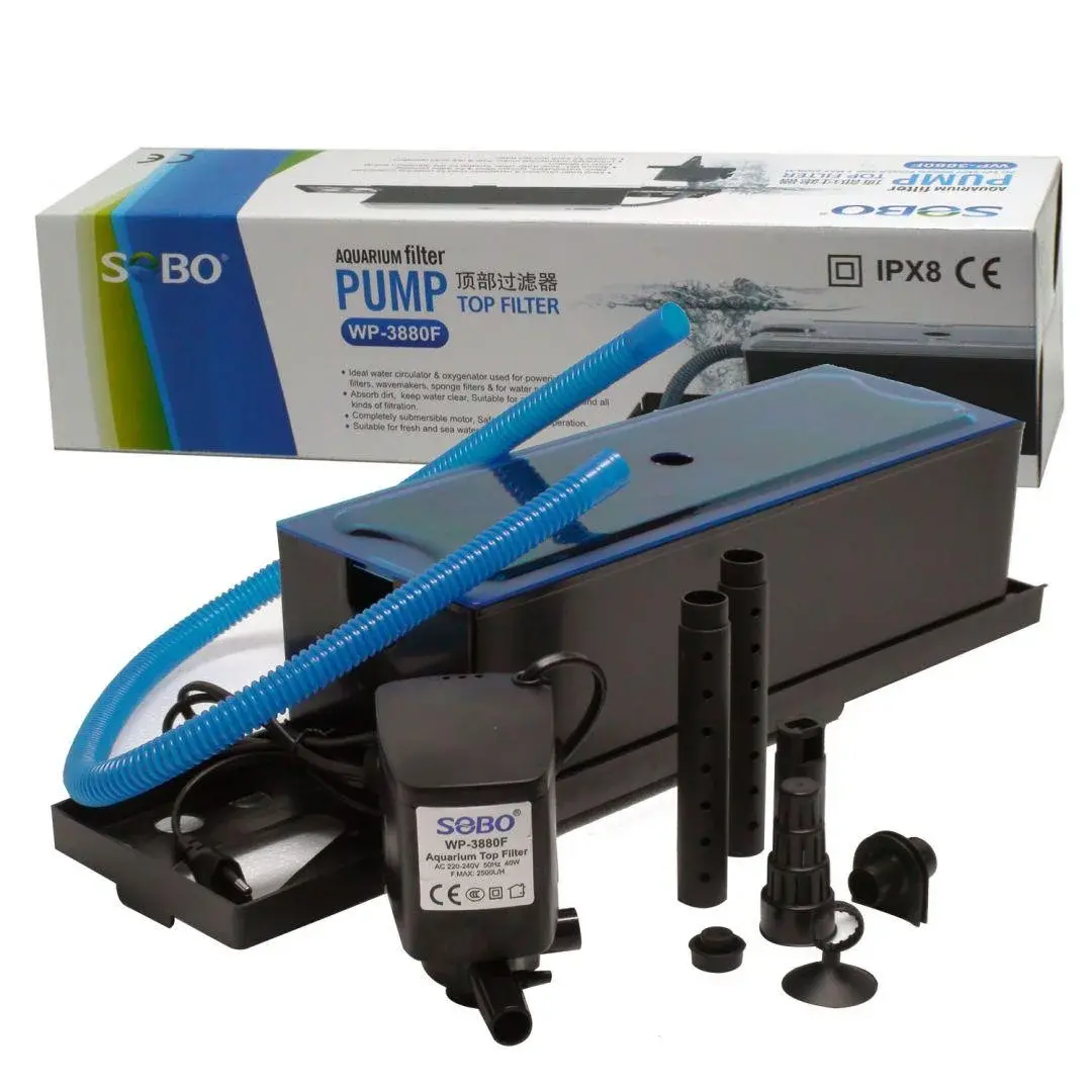 Sobo Akvaryum Tepe Üst Filtre 40W.  2500 Lt/Saat WP-3880F