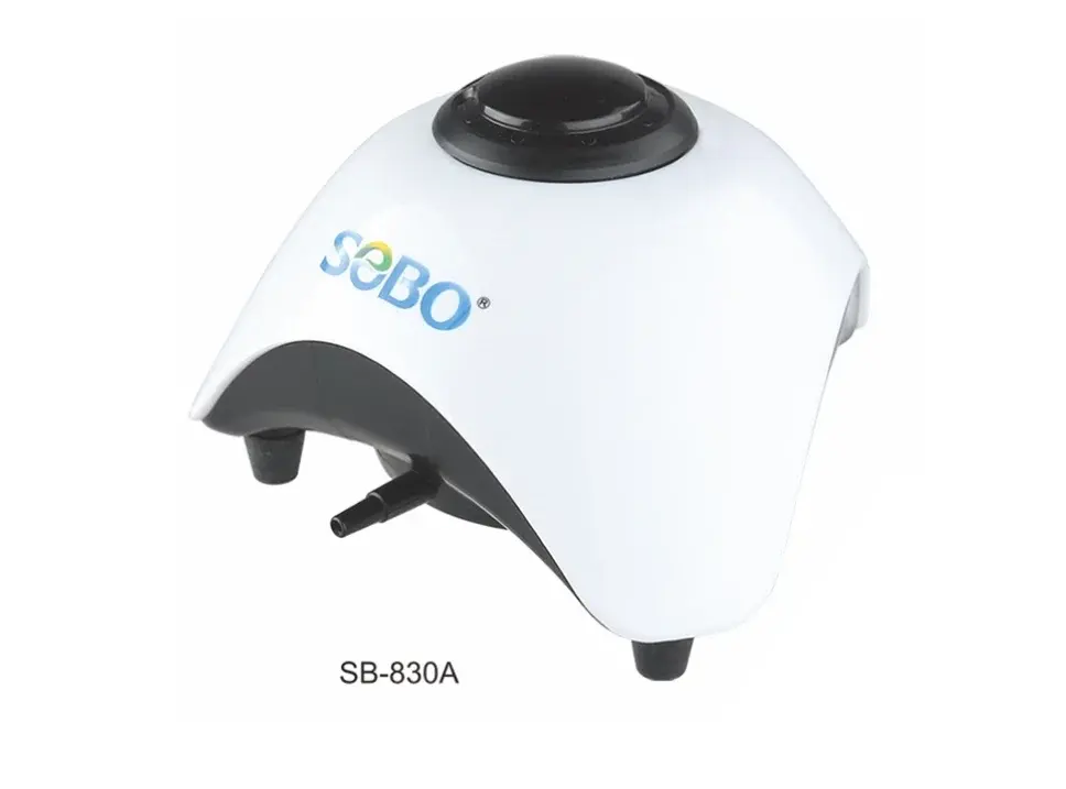 Sobo Sessiz Ayarlanabilir Tek Çıkışlı Üçgen Akvaryum Hava Motoru 5W 6LT/DAK SB-830A