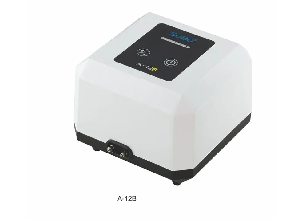 Sobo Sessiz Ayarlanabilir Çift Çıkışlı Akvaryum Hava Motoru 4W 2X3.5LT/DAK A-12B