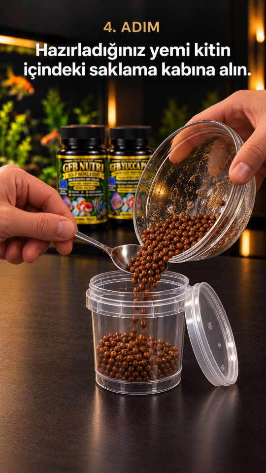 Gold Fish Bait Yucca Plus 100 g – Yemden Gelen Amonyağa Karşı Yucca Desteği