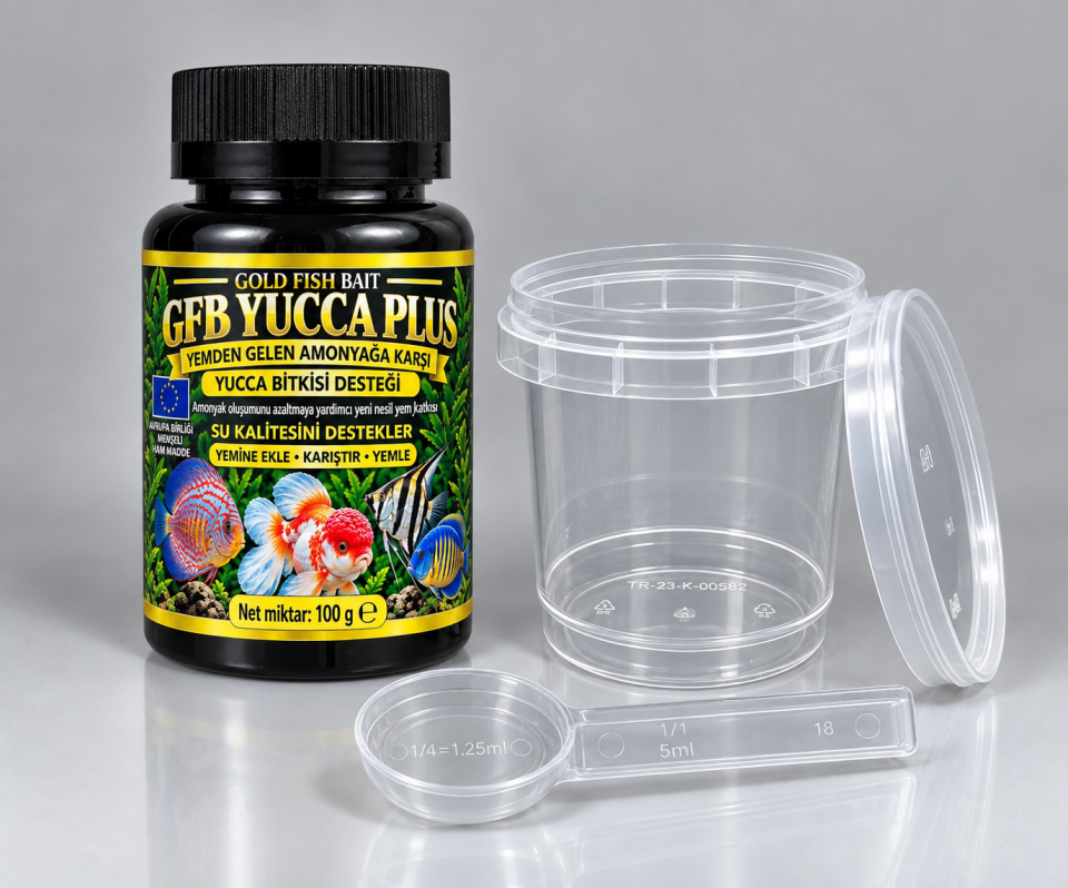 Gold Fish Bait Yucca Plus 100 g – Yemden Gelen Amonyağa Karşı Yucca Desteği