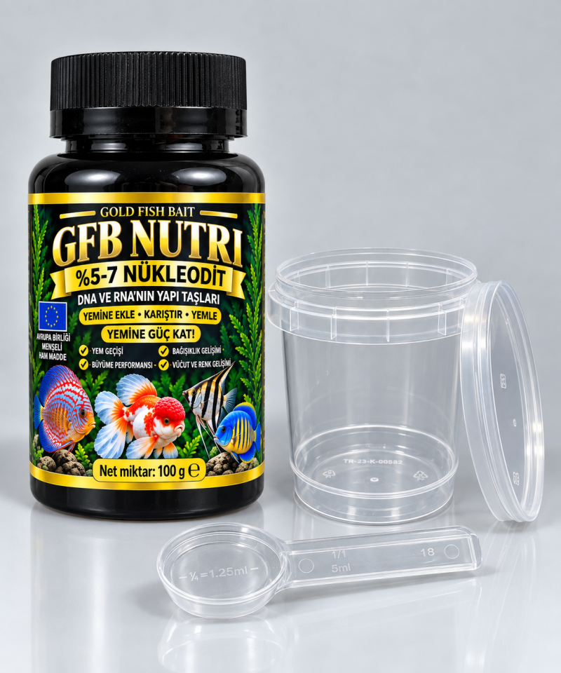 Gold Fish Bait Nutri 100 g – Akvaryum Balıkları İçin Nükleotid Desteği