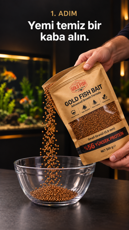 Gold Fish Bait Premium Beslenme Kiti – Yem, Nutri ve Yucca Plus
